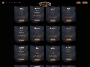 Gransino Casino cashier screenshot