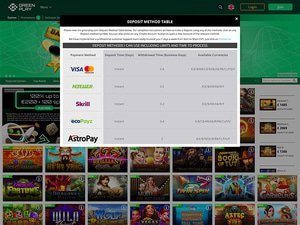 Greenplay Casino cashier screenshot