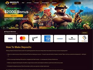 Grizzly's Quest Casino cashier screenshot