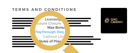 GXGBet Casino Terms