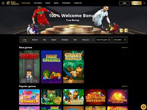 GXGBet Casino website screenshot