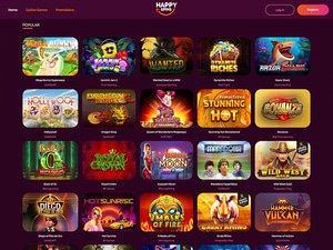 Happy Spins Casino software screenshot