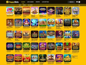HappySlots Casino software screenshot