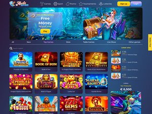 Hawaii Spins Casino website screenshot