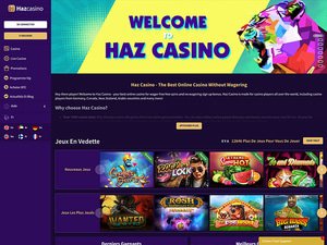 Horus Casino website screenshot