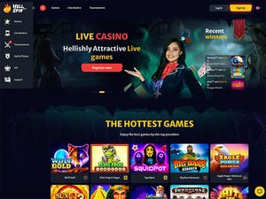 Hell Spin Casino website screenshot