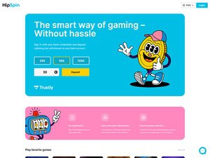 HipSpin Casino website screenshot