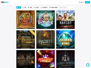 HipSpin Casino software screenshot