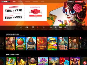HotSlots Casino website screenshot