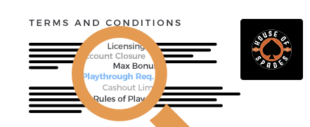 House of Spades Casino Terms