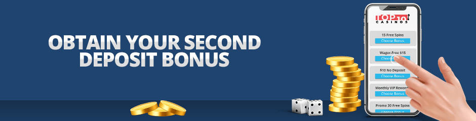 second deposit bonus
