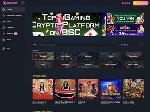 HunnyPlay Casino website screenshot