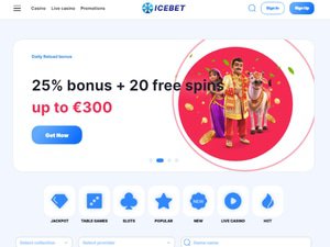 IceBet website screenshot