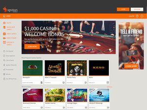 Ignition Casino website screenshot