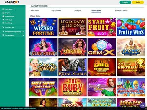 Jackpot Island Casino software screenshot