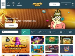 Jackpot Molly website screenshot