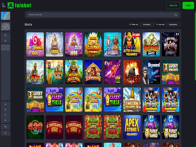 Jajabet Casino games screenshot