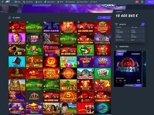 Jet Casino software screenshot