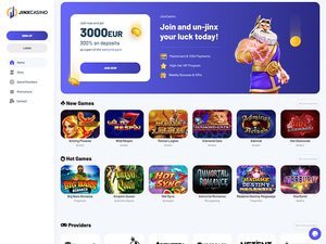 Jinx Casino website screenshot