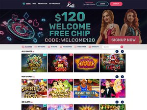 Kats Casino website screenshot