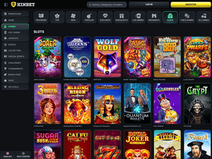 Kinbet Casino software screenshot