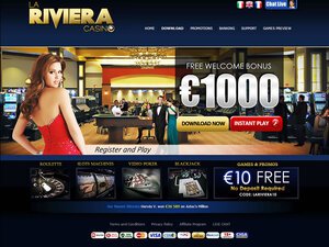 Casino La Riviera website screenshot