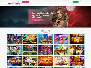 Lady Linda website screenshot