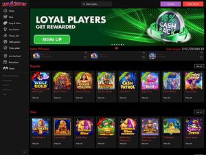 Lady Destiny Casino website screenshot