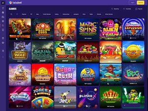 LalaBet Casino software screenshot