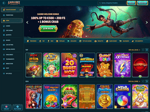Larabet Casino website screenshot