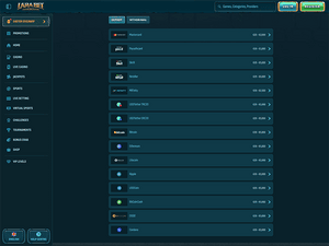 Larabet Casino cashier screenshot