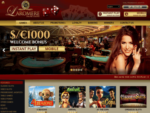 LaRomere Casino website screenshot