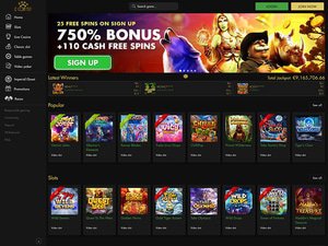 Le Coin Flip Casino website screenshot