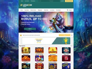 Lemon Casino website screenshot
