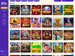 Let's Lucky Casino software screenshot