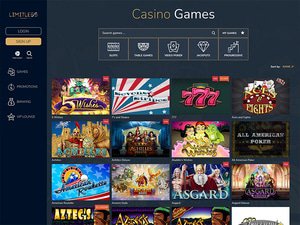 Limitless Casino software screenshot