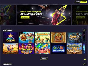 Live-Bet Casino website screenshot