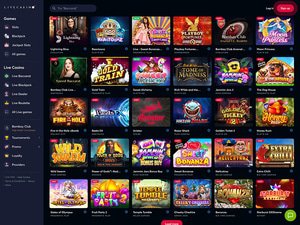 Live Casino software screenshot