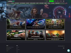 LoyalBet Casino website screenshot