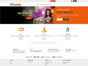 Luckia Casino website screenshot