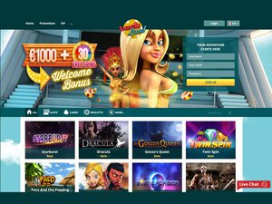Luckland Casino website screenshot