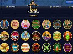 Lucky Admiral Casino software screenshot