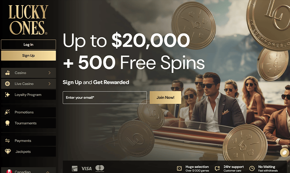 lucky ones casino canada games screenshot