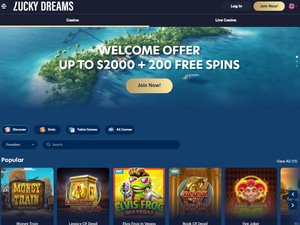 Luckydreams website screenshot