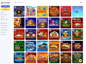 LuckyStart Casino software screenshot