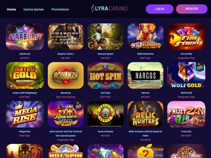 Lyra Casino software screenshot