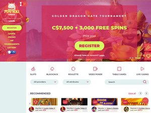 Maneki Casino website screenshot