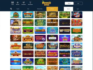 Mango Spins Casino software screenshot