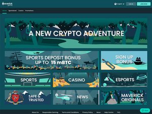 Maverick Games Casino website screenshot