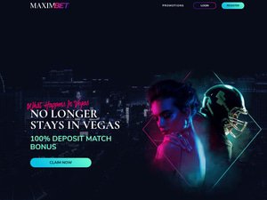 MaximBet website screenshot